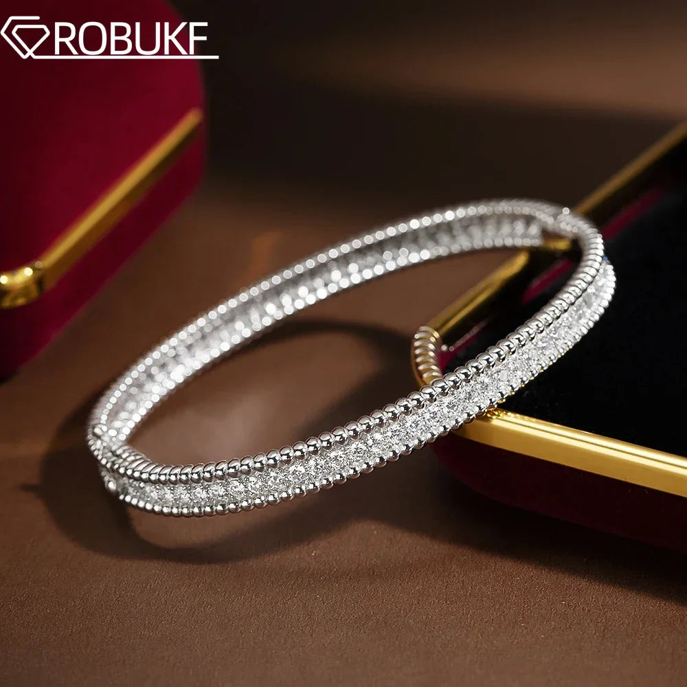 [Women's 2mm Moissanite Tennis Bracelet in 18K Gold Plated]-The Yellow Prime