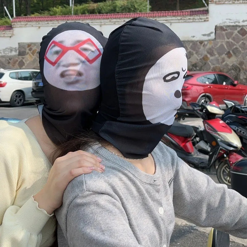 Halloweens 3D-realistiske ansigtsmasker til cosplay og streetwear
