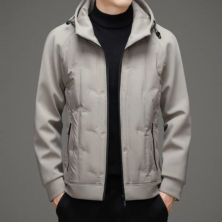 Men's Quilted Hooded Jacket - Ridgefield Style-The Yellow Prime
