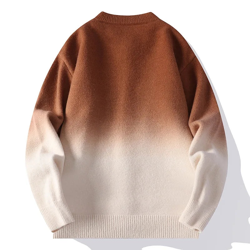 Men's Eclipse Gradient Cardigan - Stylish Layer for Any Occasion-The Yellow Prime