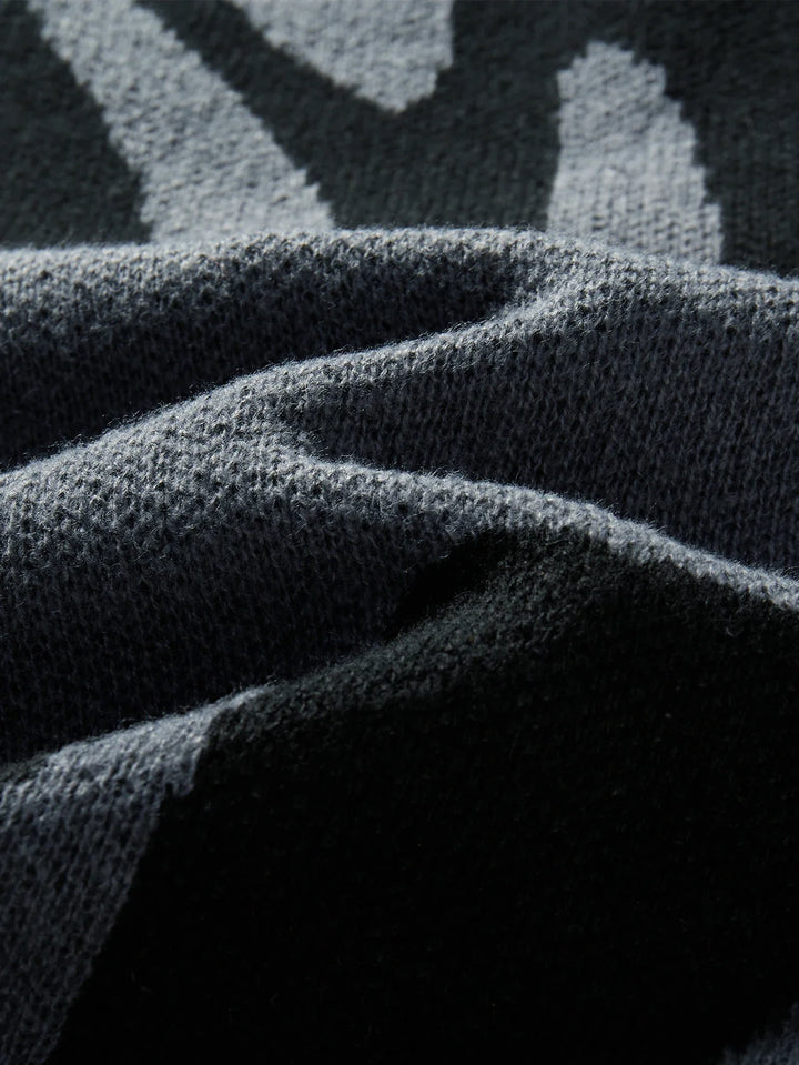 Tyler | Men's Oversized Abstract Wool Pullover Sweater