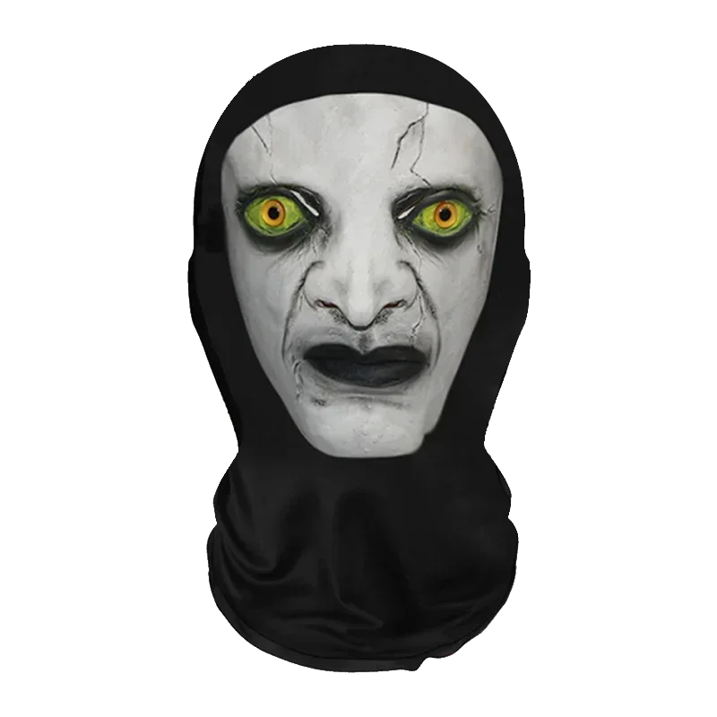 Halloweens morsomme cosplay-parykk- og maskesett for kreativ hodebekledning