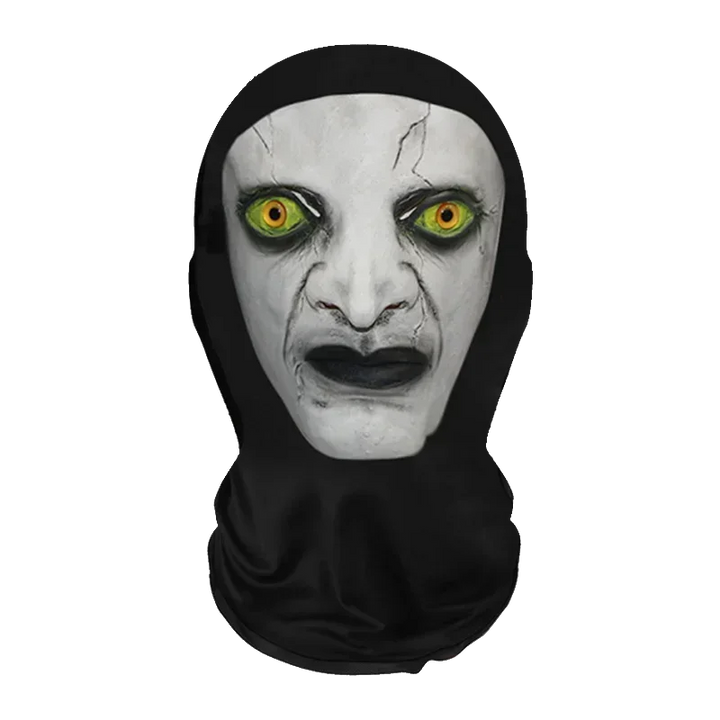 Halloweens morsomme cosplay-parykk- og maskesett for kreativ hodebekledning
