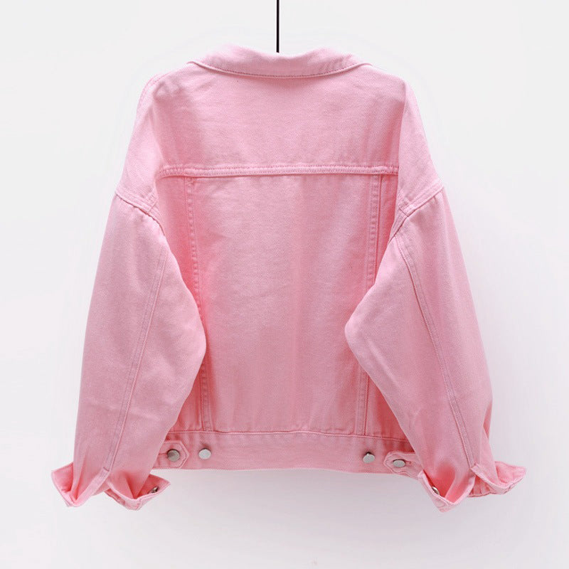Aurelia | Women's Elegant Comfortable Pink Denim Jacket