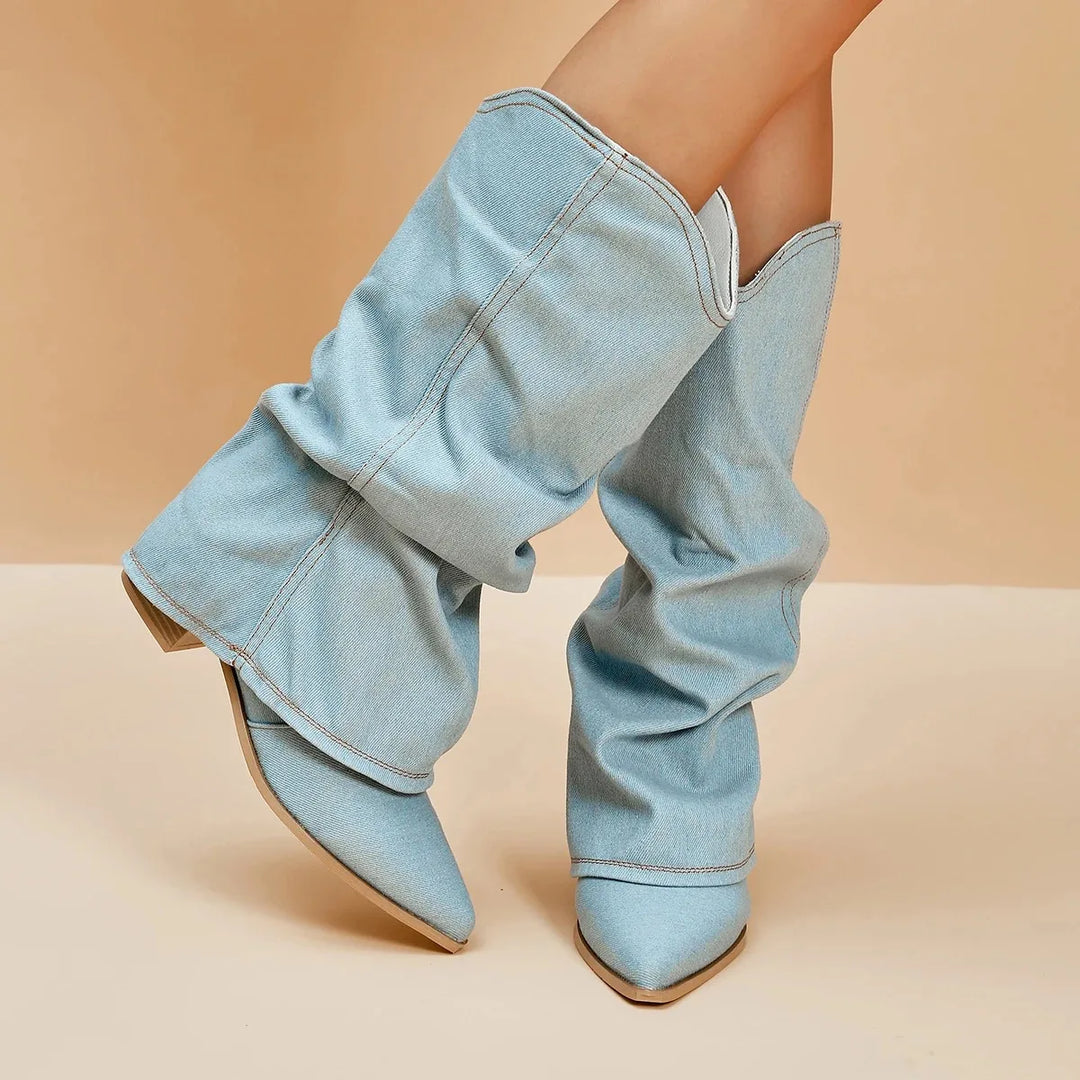 Women's Denim Ankle Boots