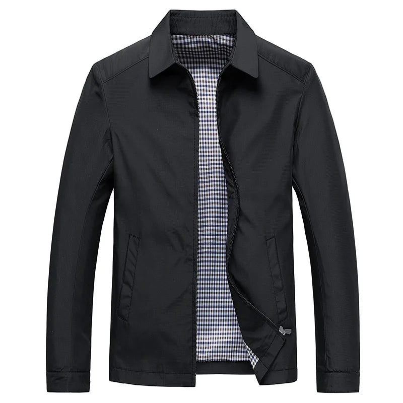 Men's Long Sleeve Collared Transitional Jacket