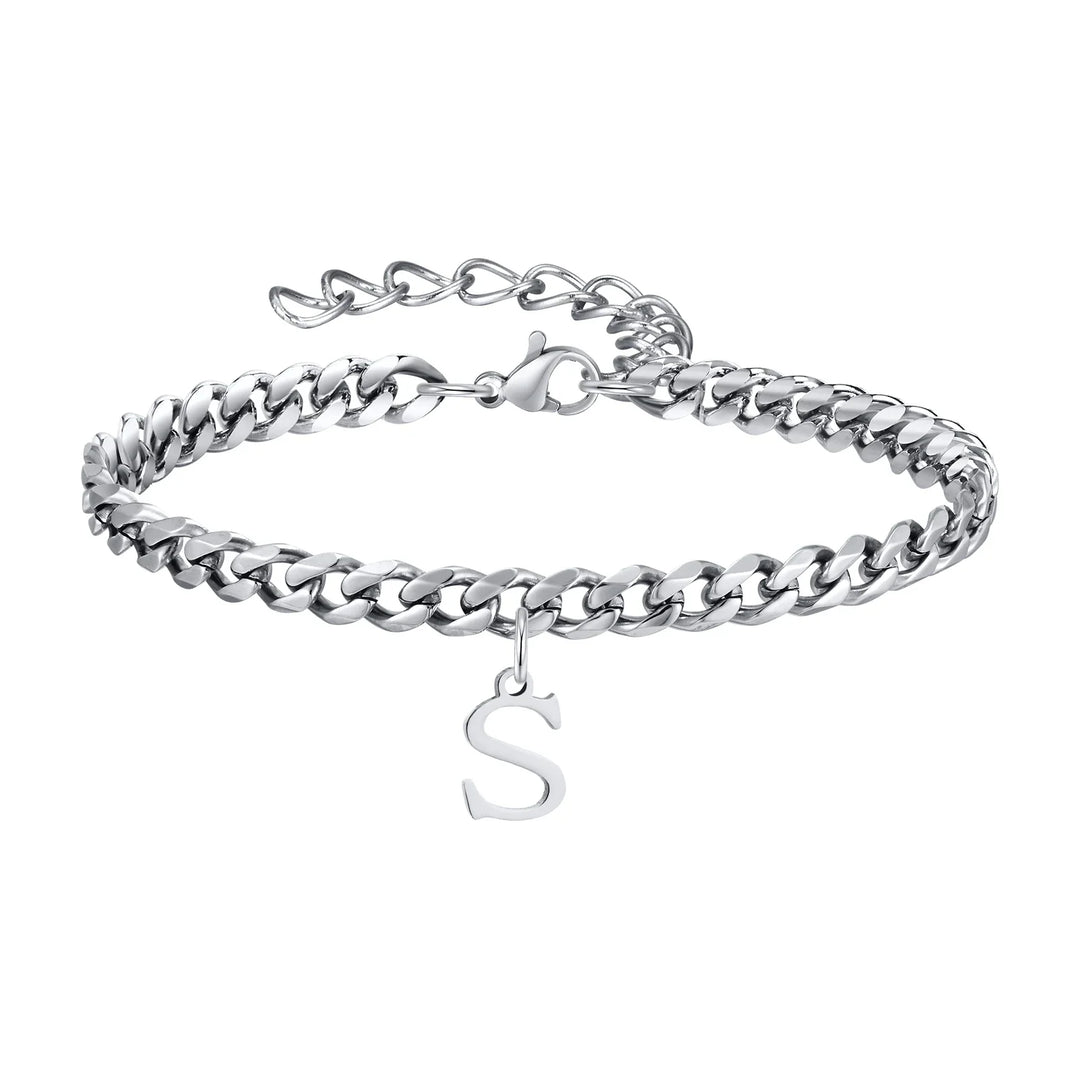 Women's Adjustable Stainless Steel Cuban Link Bracelet-The Yellow Prime