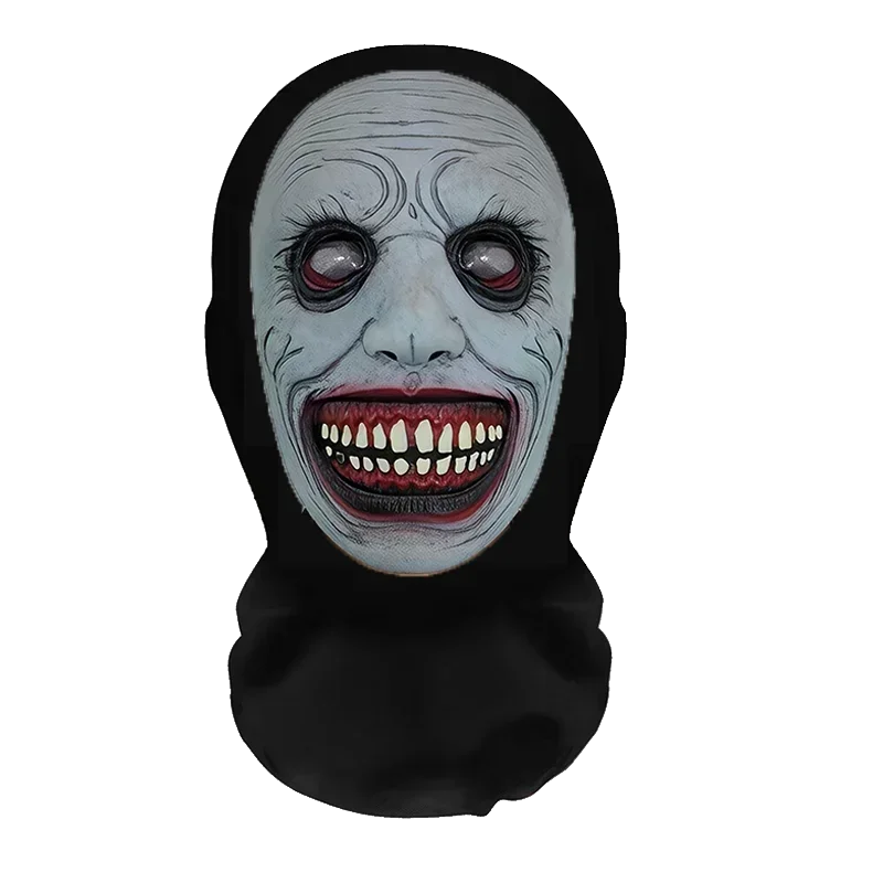 Halloweens morsomme cosplay-parykk- og maskesett for kreativ hodebekledning