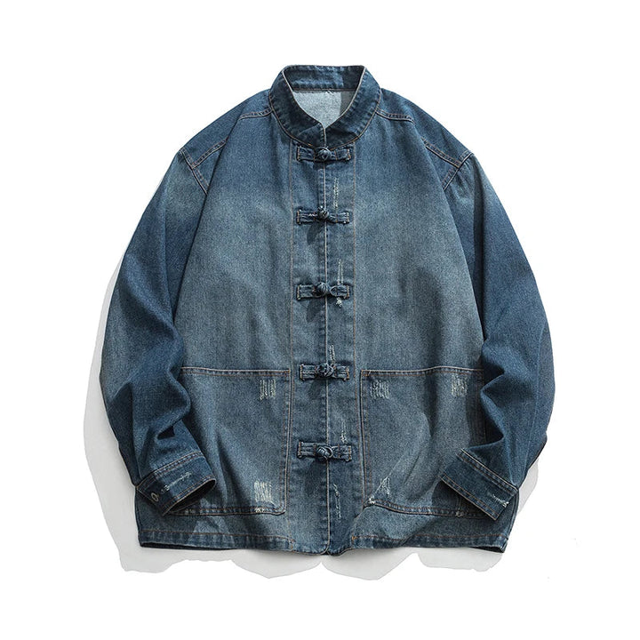 Men's Washed Denim Jacket - Eastbound Style-The Yellow Prime