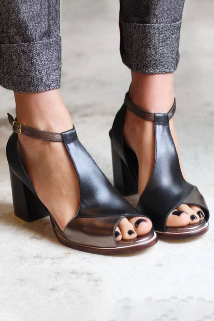 Selene | Women's Stylish Block Heel Sandals-The Yellow Prime