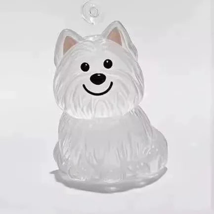 Women's Dog Hair Keepsake Keychain Clear Resin Pendant Charm-The Yellow Prime