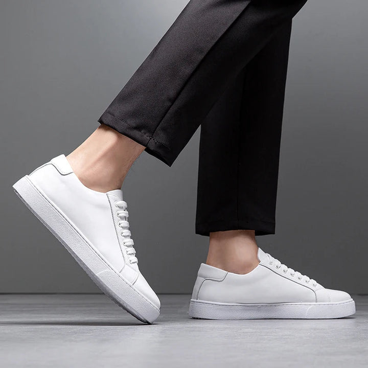 David | Men's Leather Sneakers-The Yellow Prime