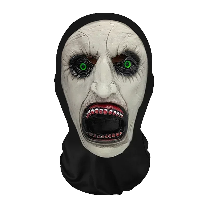 Halloweens morsomme cosplay-parykk- og maskesett for kreativ hodebekledning