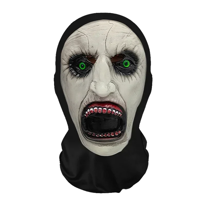 Halloweens morsomme cosplay-parykk- og maskesett for kreativ hodebekledning
