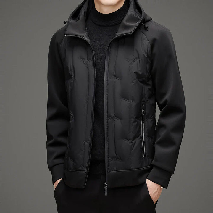 Men's Quilted Hooded Jacket - Ridgefield Style-The Yellow Prime