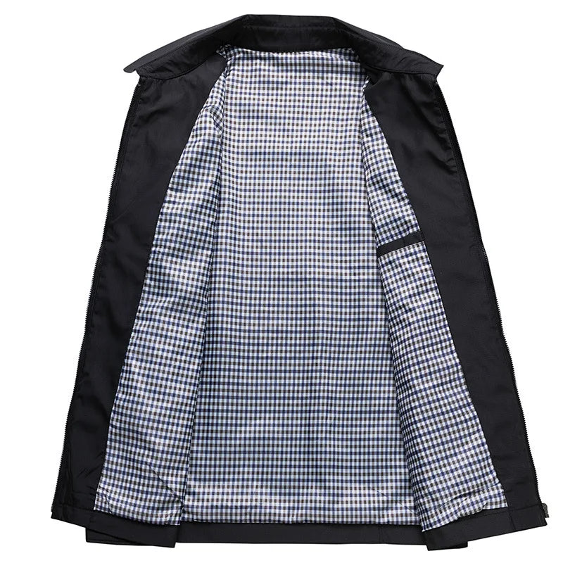 Men's Long Sleeve Collared Transitional Jacket