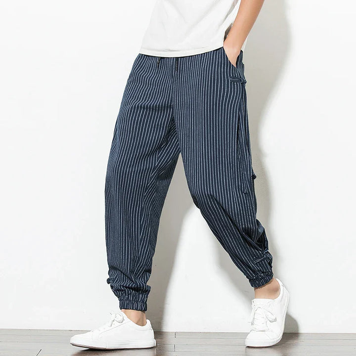 Men's Cotton Linen Pants-The Yellow Prime