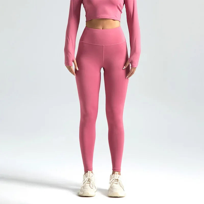 Leggings de ginásio Y2K de cintura subida para mulher, com efeito lifting no rabo