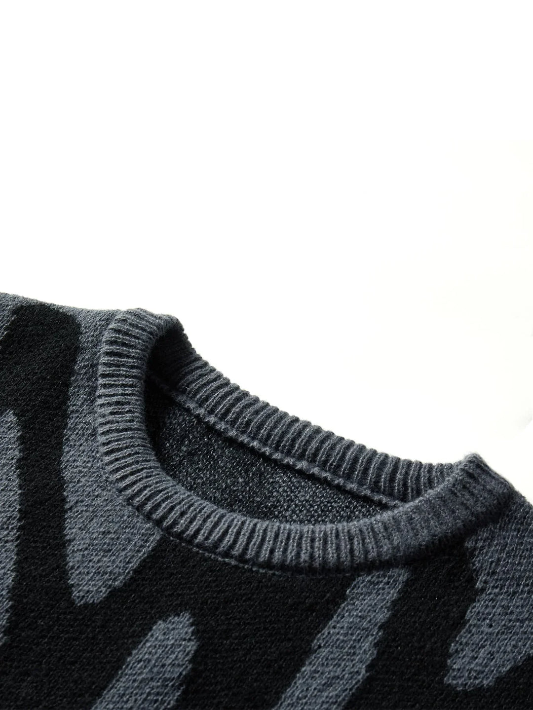 Tyler | Men's Oversized Abstract Wool Pullover Sweater