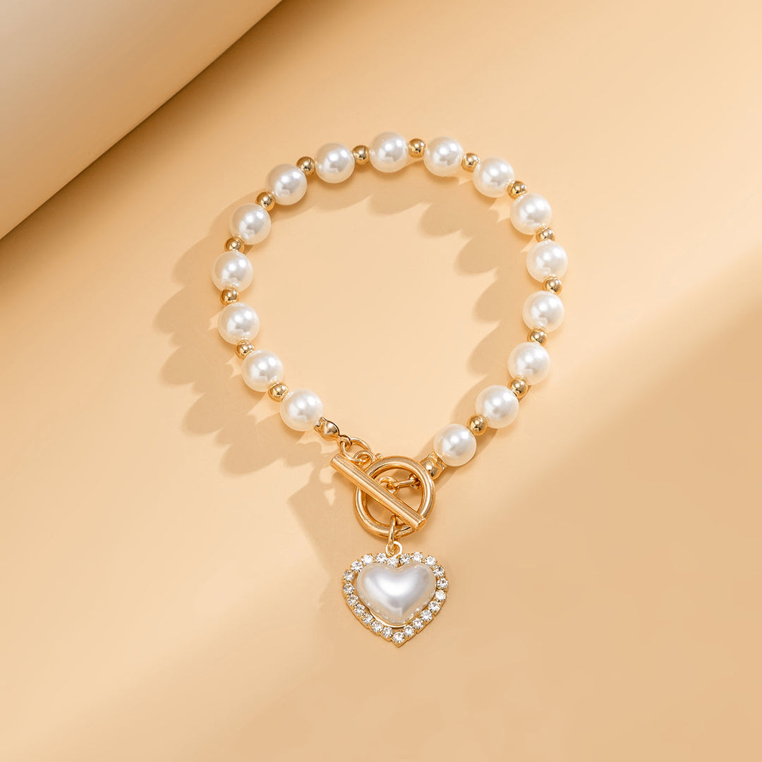 Elegant Bracelet with Freshwater Pearl Pendant for Women-The Yellow Prime