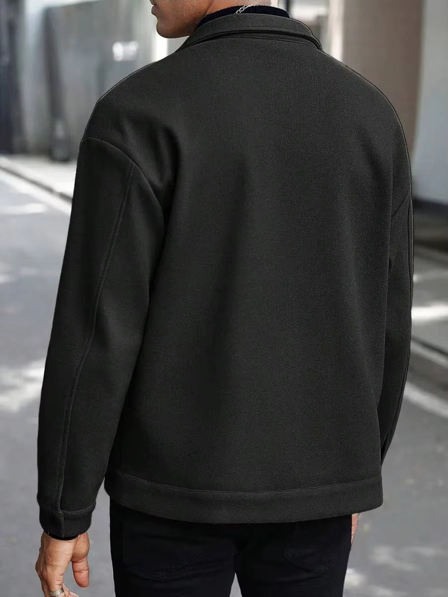 Evan | Men's Wool Button-Up Jacket