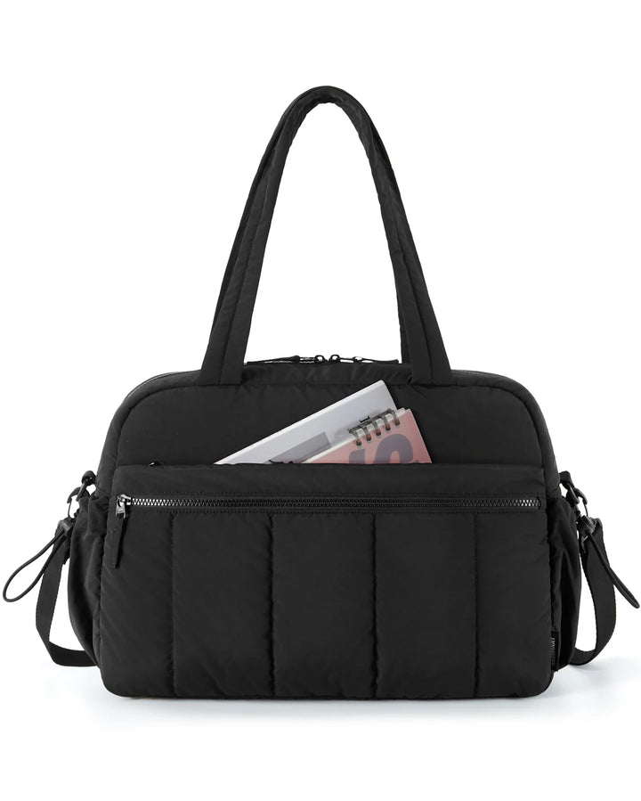 Women's Large Capacity Travel Duffel Bag with Shoulder Strap-The Yellow Prime