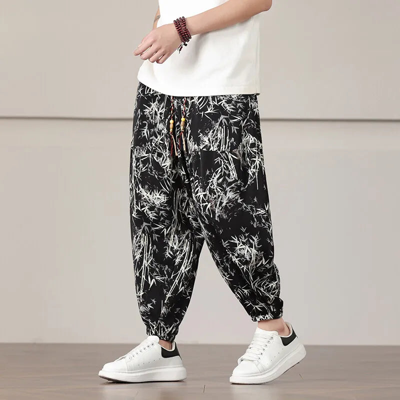 Men's Abstract Joggers - Panarea Style-The Yellow Prime