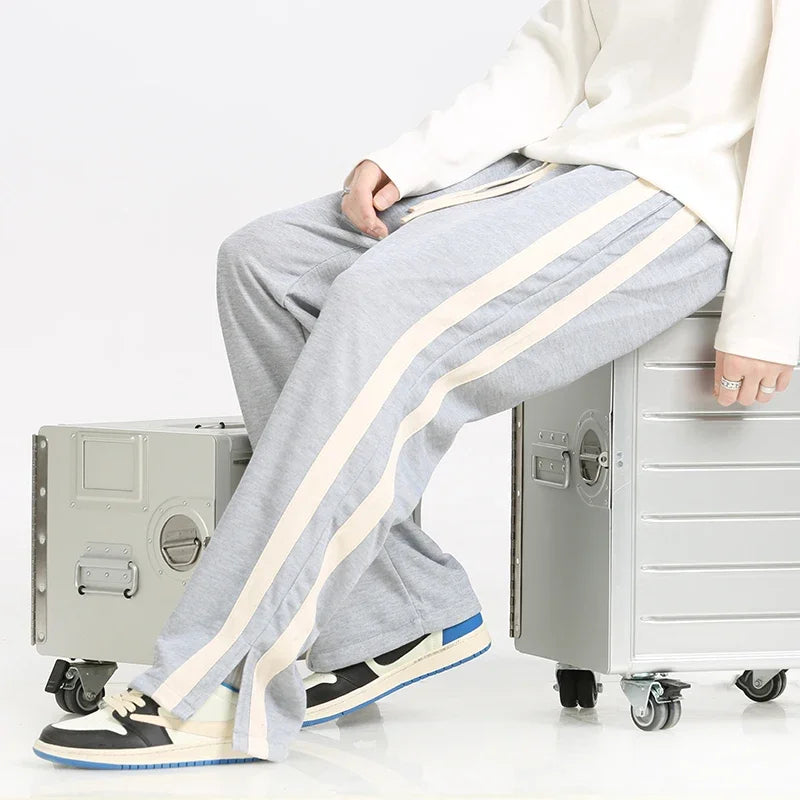 Men's Stripe Joggers - Stylish and Comfortable Athletic Wear-The Yellow Prime