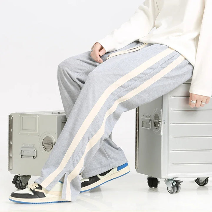 Men's Stripe Joggers - Stylish and Comfortable Athletic Wear-The Yellow Prime