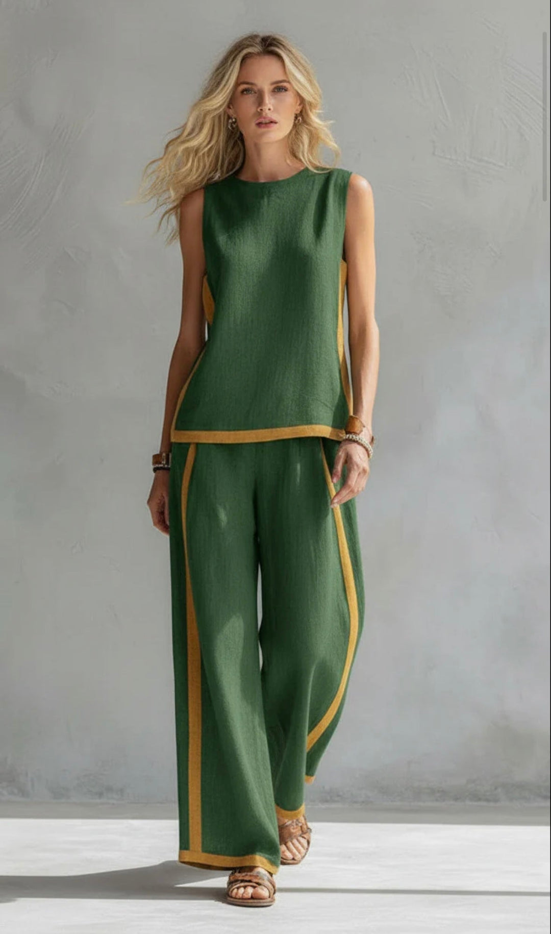 Shania | Women's Casual-Chic Two-Piece Outfit-The Yellow Prime