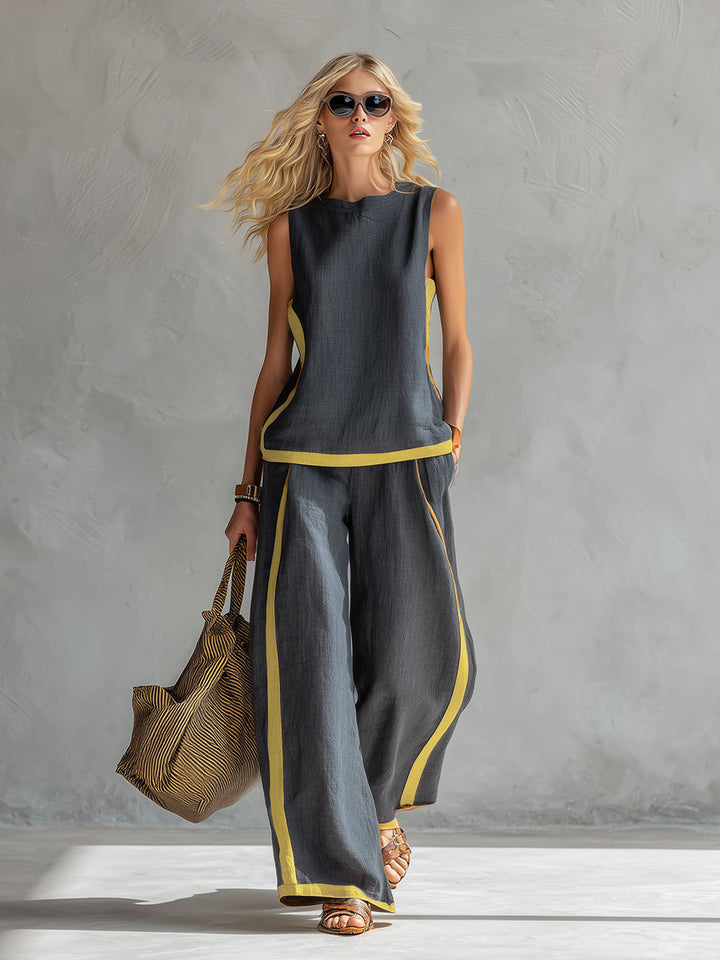 Shania | Women's Casual-Chic Two-Piece Outfit-The Yellow Prime