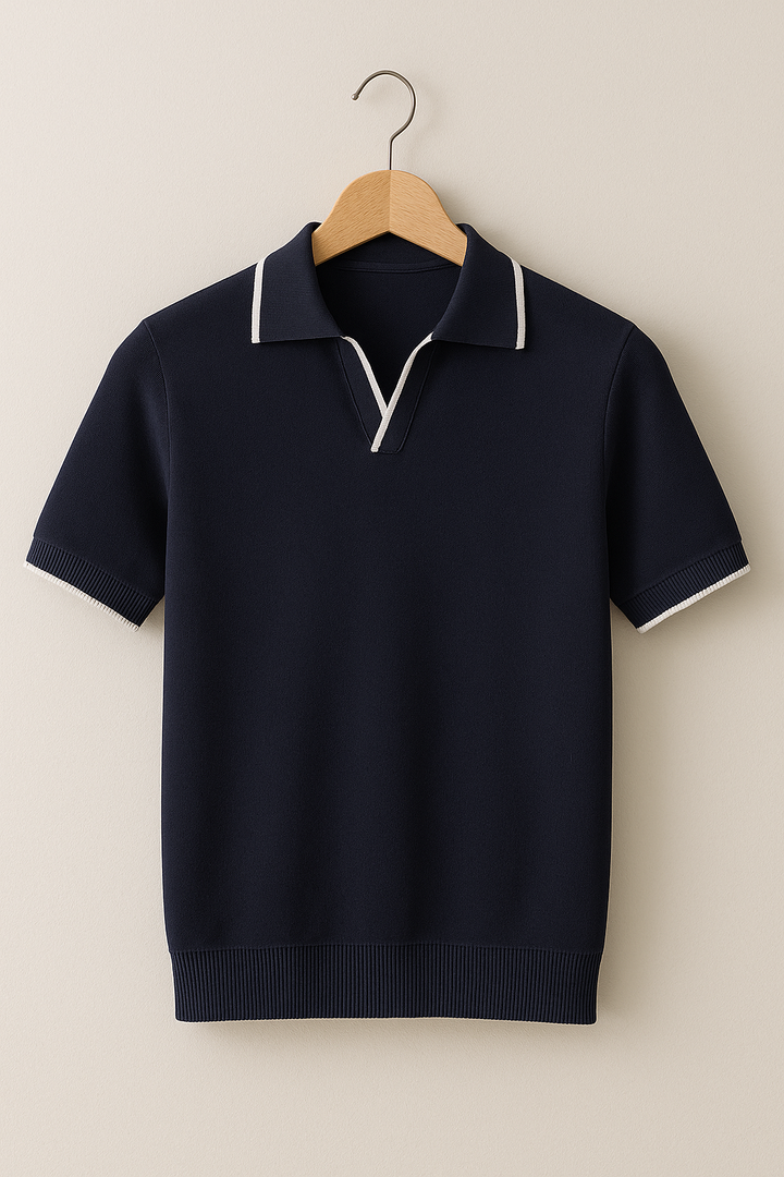 Colin | Men's Short Sleeve Knit Polo Shirt