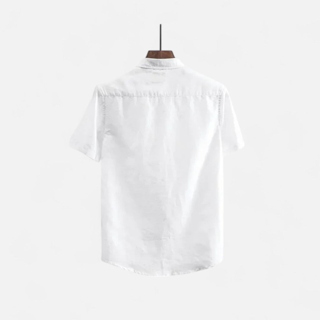 Men's Casual Short-Sleeve Button-Up Shirt-The Yellow Prime