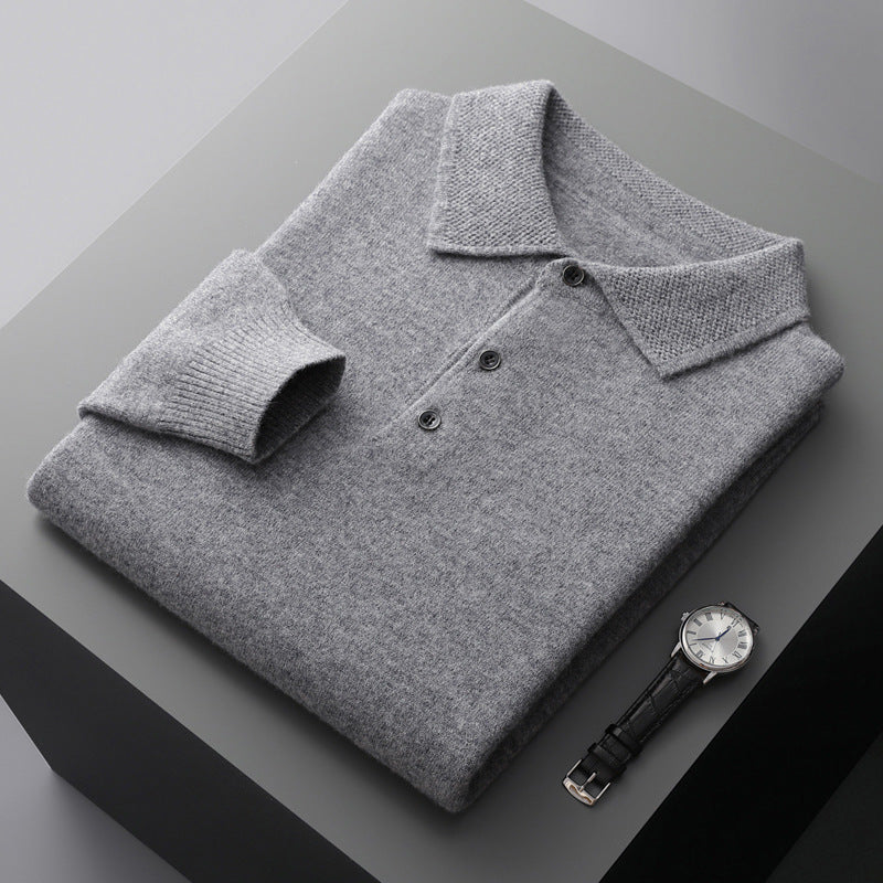 Gavin | Men's Comfortable Soft Long Sleeve Polo Shirt