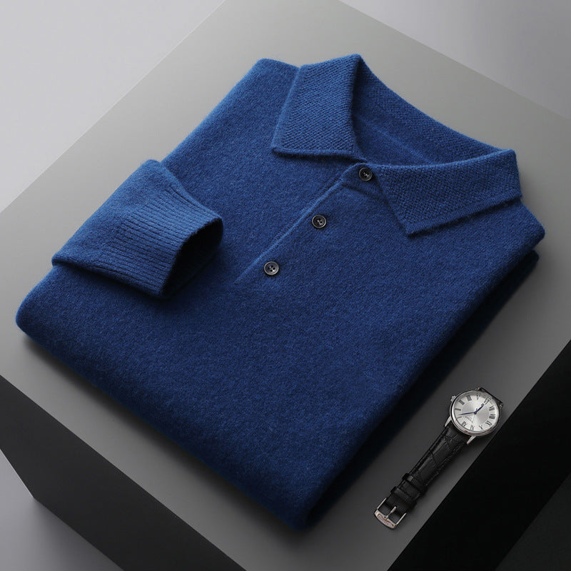 Gavin | Men's Comfortable Soft Long Sleeve Polo Shirt