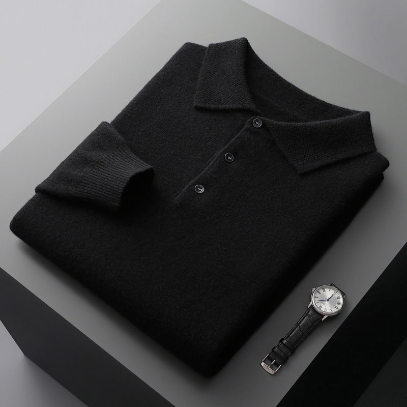 Gavin | Men's Comfortable Soft Long Sleeve Polo Shirt