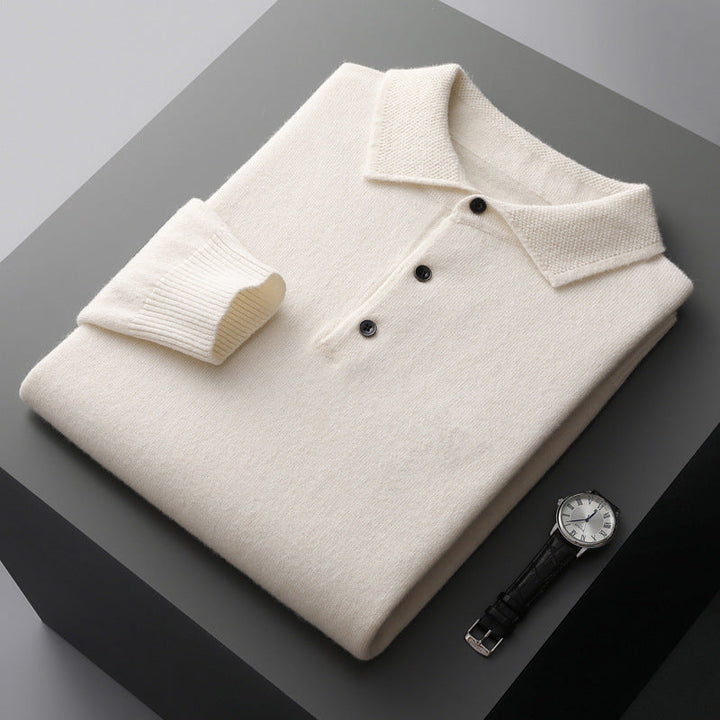Gavin | Men's Comfortable Soft Long Sleeve Polo Shirt