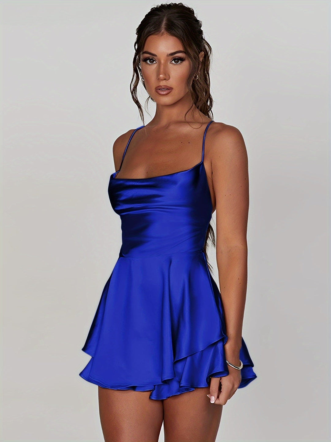 Sophia | Women's Layered Mini Cocktail Dress - Elegant Evening Wear-The Yellow Prime