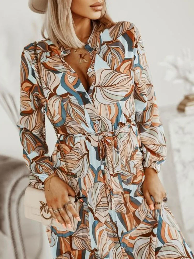 Samantha | Women's Flowy Long Sleeve Boho Maxi Dress-The Yellow Prime