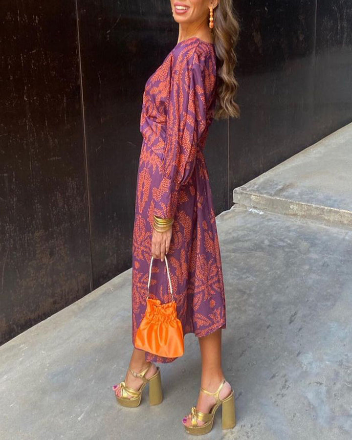 Emily | Floral A-Line Maxi Dress for Women - Summer Style-The Yellow Prime