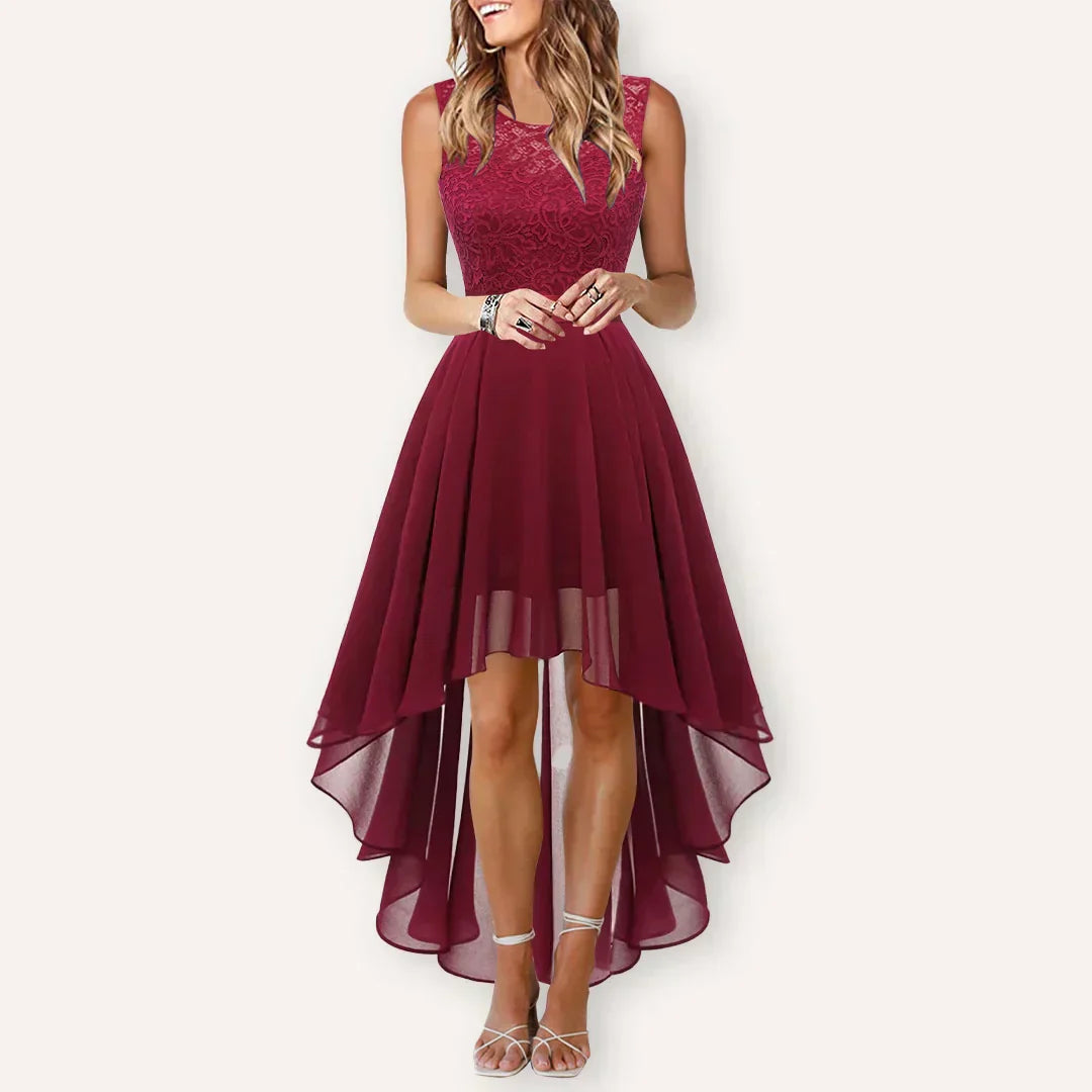 Diana | Women's Elegant Long Sleeve Wedding Guest Dress-The Yellow Prime