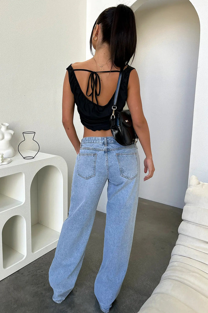 Lilly | Women's Relaxed Straight-Leg Jeans-The Yellow Prime