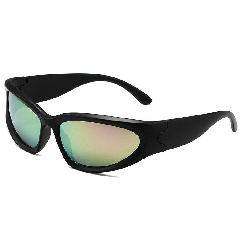 Men's Sporty Luxury Sunglasses – Rectangular Mirrored Lenses-The Yellow Prime