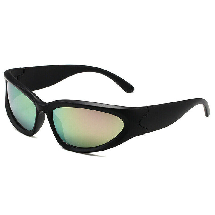 Men's Sporty Luxury Sunglasses – Rectangular Mirrored Lenses-The Yellow Prime