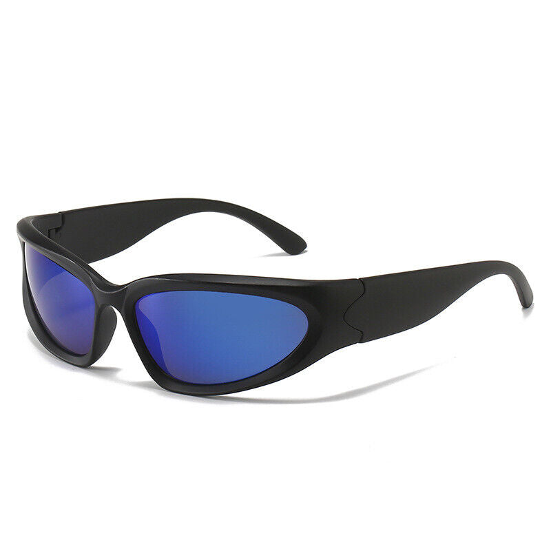 Men's Sporty Luxury Sunglasses – Rectangular Mirrored Lenses-The Yellow Prime