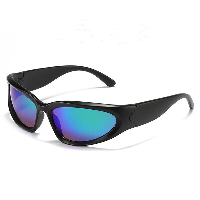 Men's Sporty Luxury Sunglasses – Rectangular Mirrored Lenses-The Yellow Prime