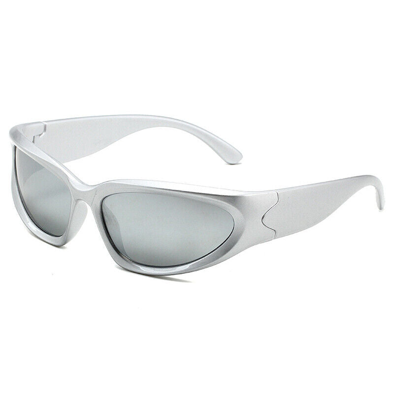 Men's Sporty Luxury Sunglasses – Rectangular Mirrored Lenses-The Yellow Prime