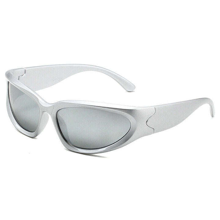 Men's Sporty Luxury Sunglasses – Rectangular Mirrored Lenses-The Yellow Prime