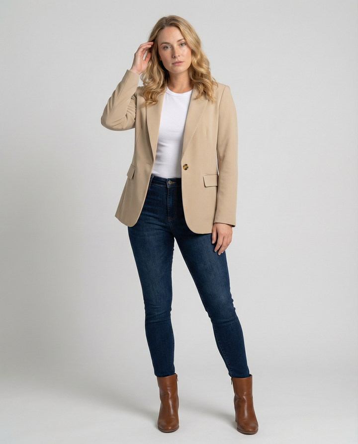 Women's Elegant Blazer with Perfect Fit & Versatile Style-The Yellow Prime