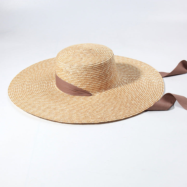 Stylish Big Brim Straw Hat for Women - Perfect Summer Vacation Accessory